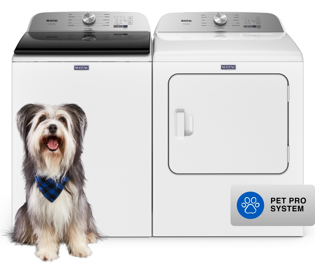 5.4 cu. ft. Pet Pro Top Load Washer &amp; Pet Pro 7.0 cu. ft. Electric Dryer
