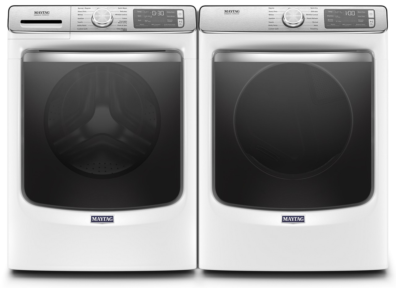 5.8 cu. ft I.E.C. Smart Front Load Steam Washer &amp; 7.3 cu. ft. Electric Steam Dryer