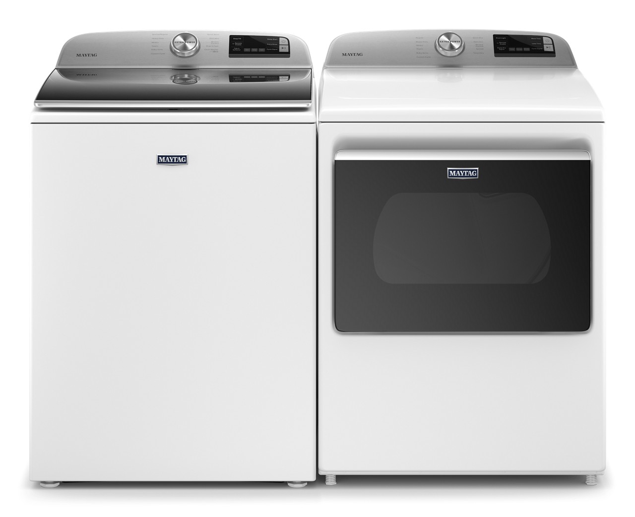 5.4 cu. ft. I.E.C. Top Load Washer &amp; 7.4 cu. ft. Electric Dryer