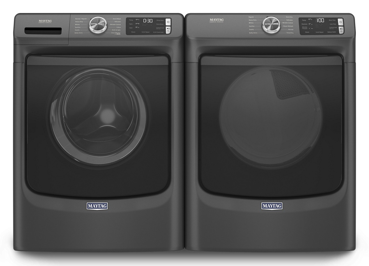 5.5 cu. ft I.E.C. Front Load Steam Washer &amp; 7.3 cu. ft. Electric Steam Dryer