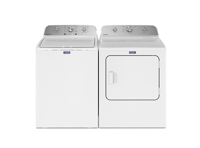 Laveuse à chargement vertical de 4.8 pi cu et Sécheuse électrique de 7 pi cu