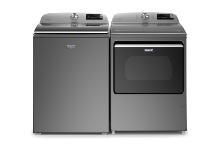 5.4 Cu. Ft. Smart Top Load Washer & 7.4 Cu. Ft. Smart Electric Dryer with Extra Power Button
