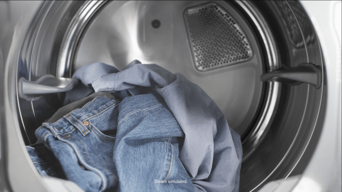 Washing machine with steam best sale dryer