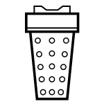 Washer pump filter trap icon