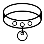 Dog collar icon