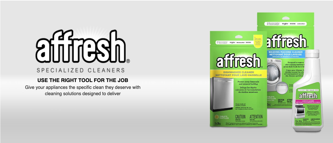 Keep your appliances clean with Affresh® cleaners.