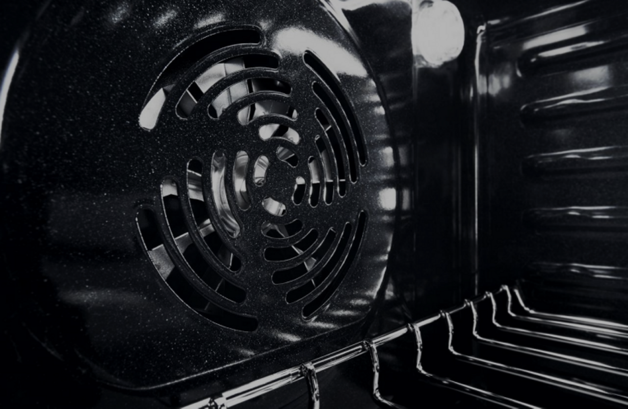 A view inside an oven A view inside an oven