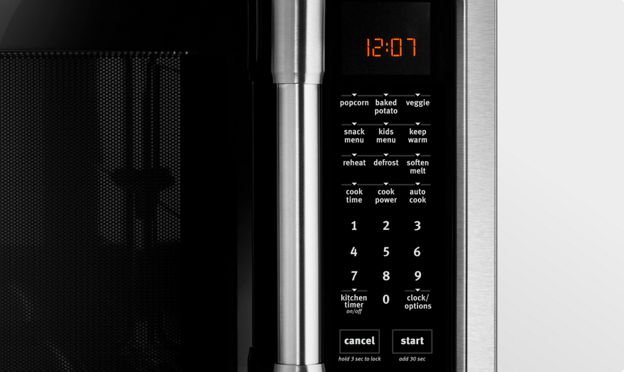 Microwave setting console. Microwave setting console.