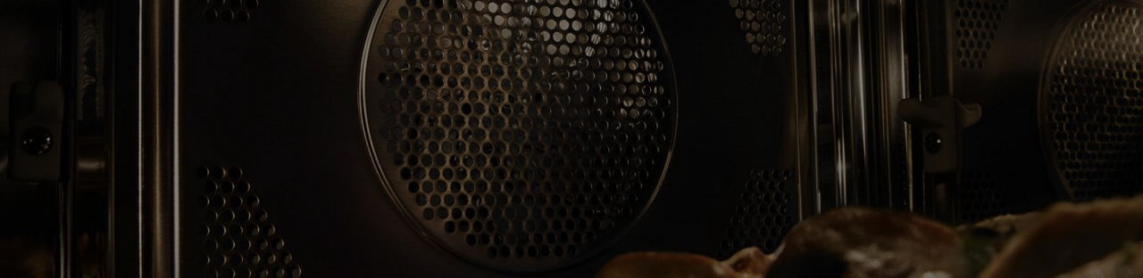 The interior of a Maytag convection microwave.