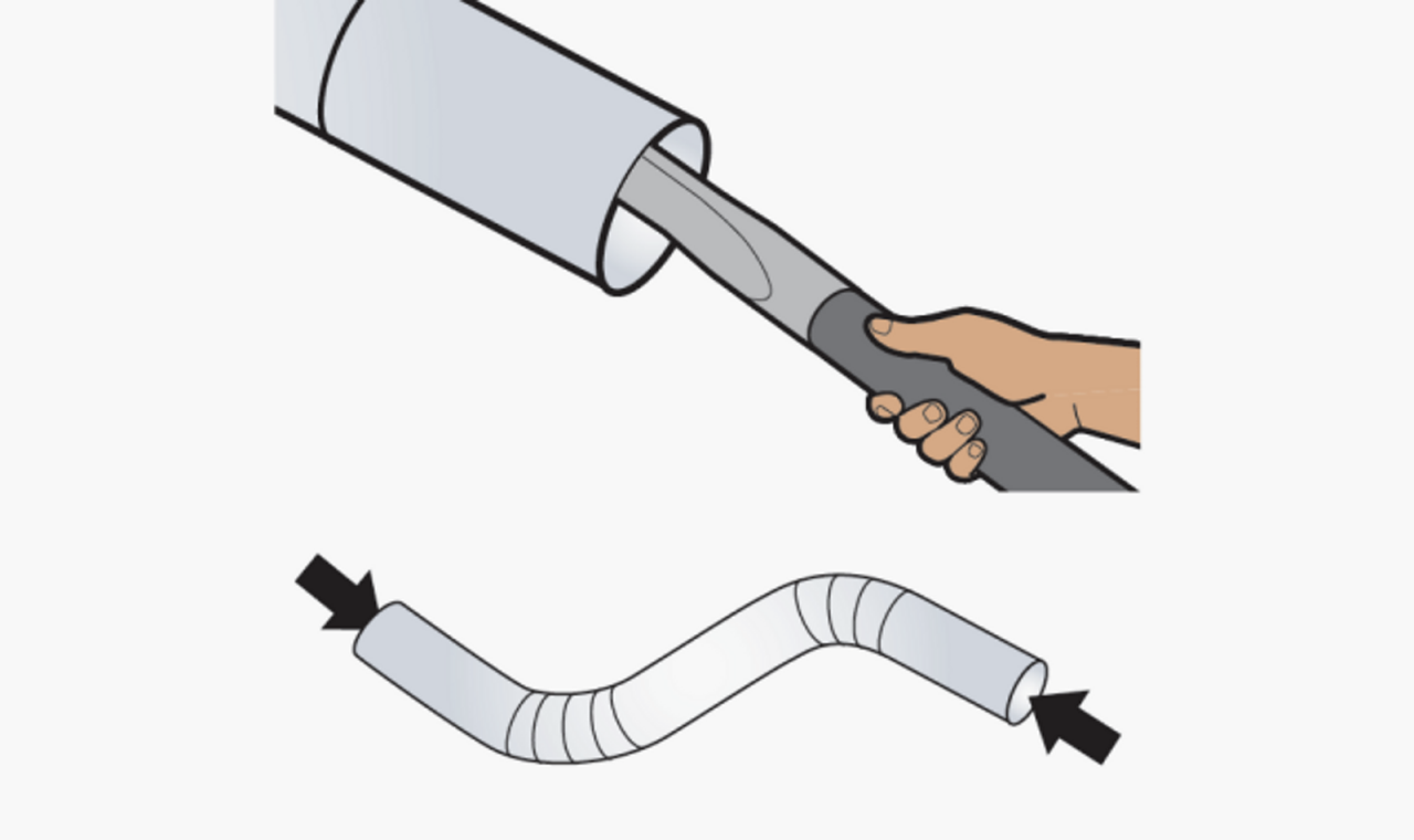 How to clean inside the dryer vent hose. How to clean inside the dryer vent hose.