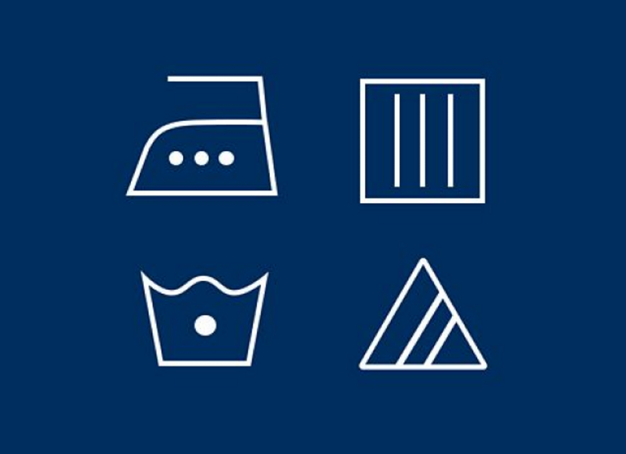 Laundry symbols.