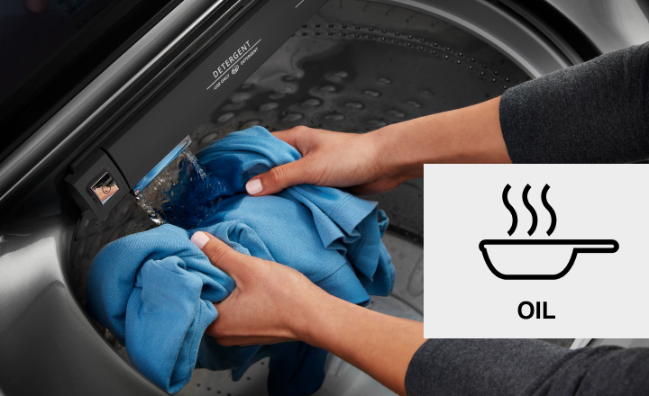 Clothes being washed Clothes being washed