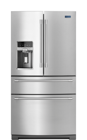 Fingerprint resistant stainless steel refrigerator