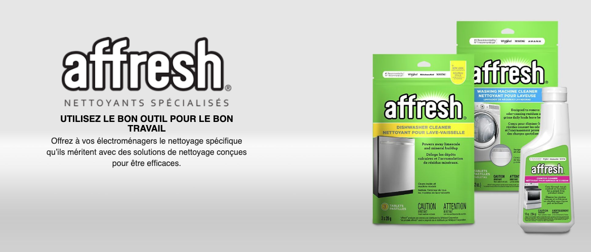 Maintenez vos électroménagers propres avec les nettoyants Affresh® 