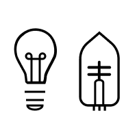 Ampoules incandescentes normales et halogène avec broches