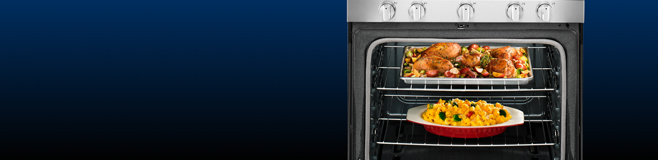 Four Maytag avec plateau repas