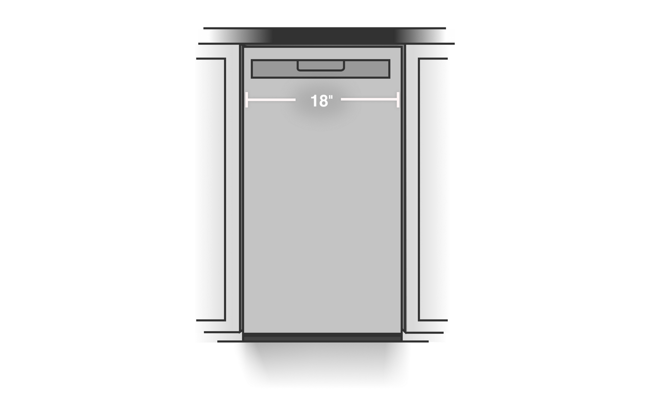 Largeur de lave-vaisselle compact