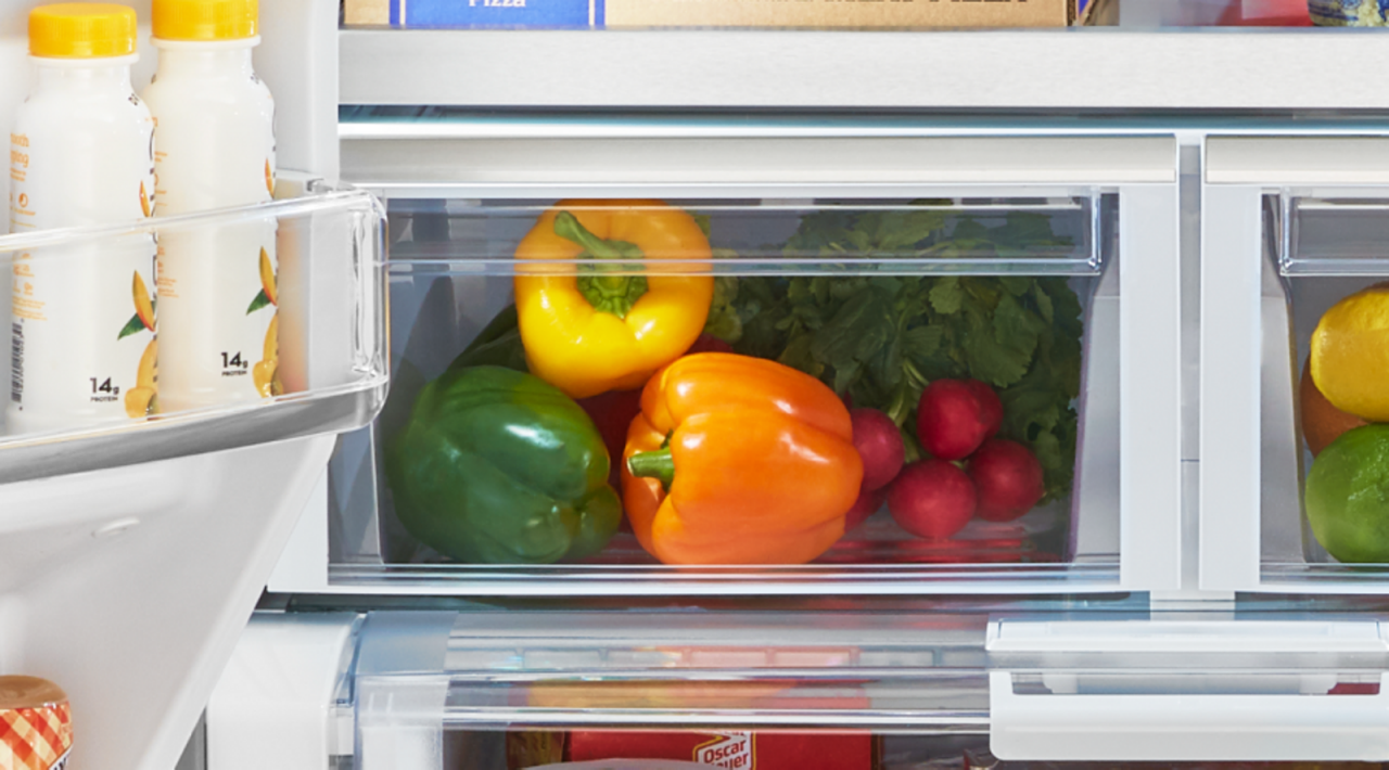 Bacs à légumes à faible humidité