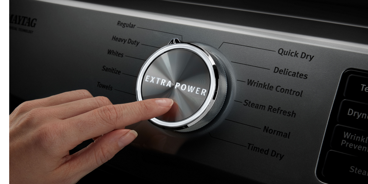 Le bouton Extra Power de Maytag