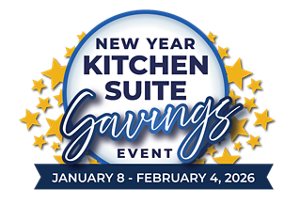 New Year Kitchen Suite Savings Event  January 8 - February 4, 2026