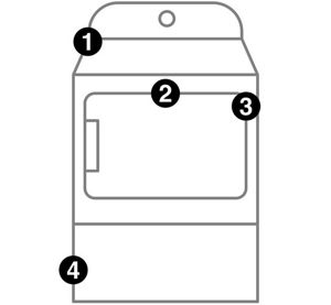 Refrigerator model number locations