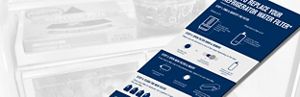 4-step summary to replace your refrigerator water filter*