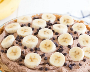 Bananas on a cake