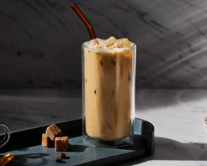 Iced coffee in a cup