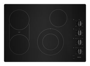 30 Inch Electric Cooktop with Reversible Grill and Griddle Black MEC8830HB Maytag