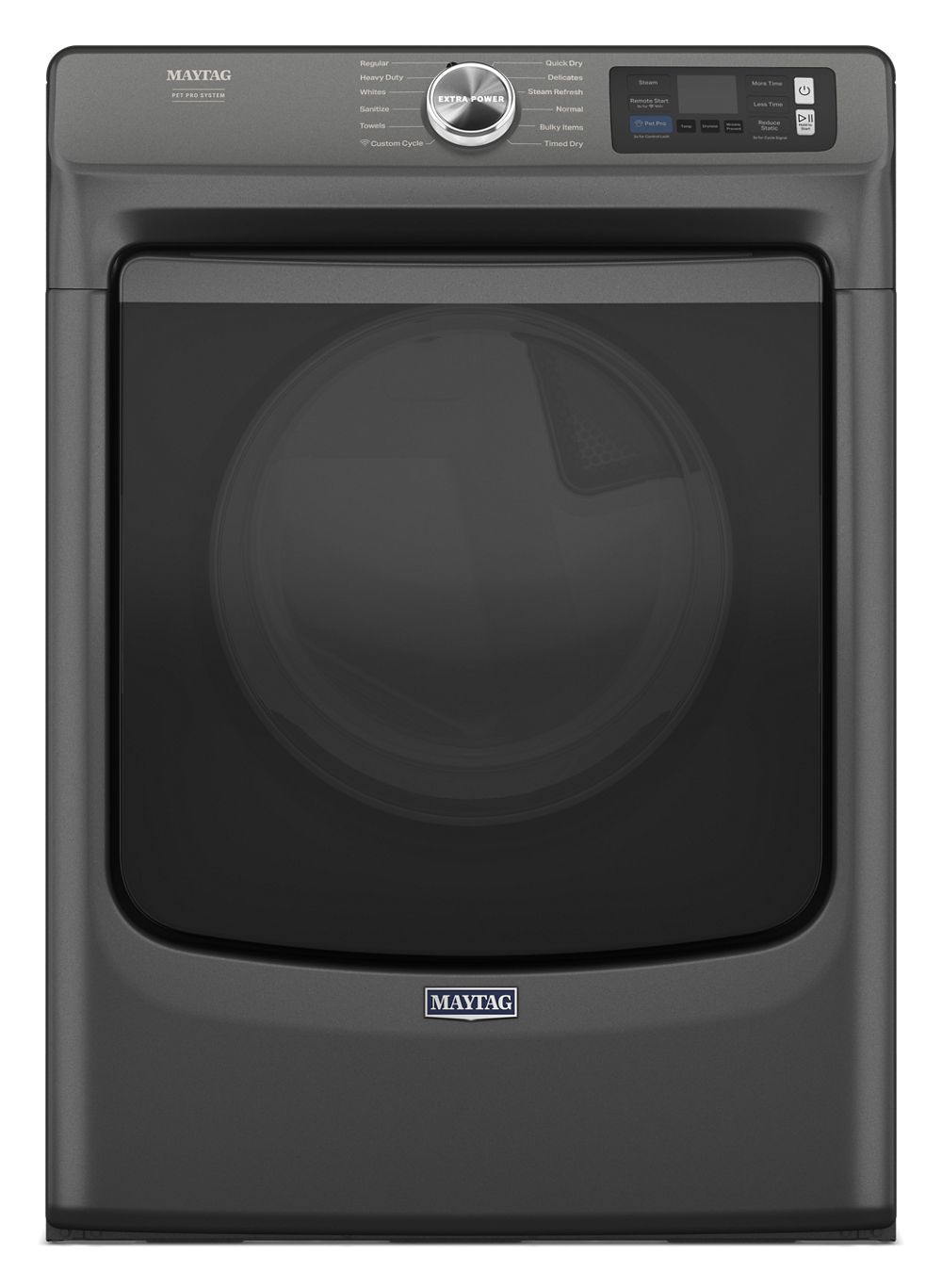 Smart Pet Pro Front Load Gas Dryer - 7.4 CU. FT. Volcano Black