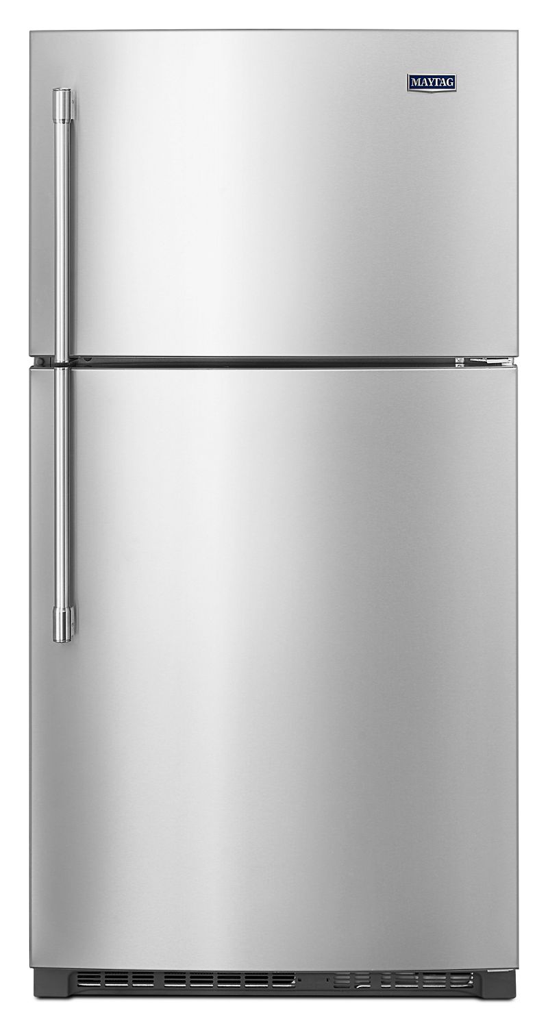 Maytag 33-Inch Wide Top Freezer Refrigerator with EvenAir Cooling Tower- 21 Cu. Ft.