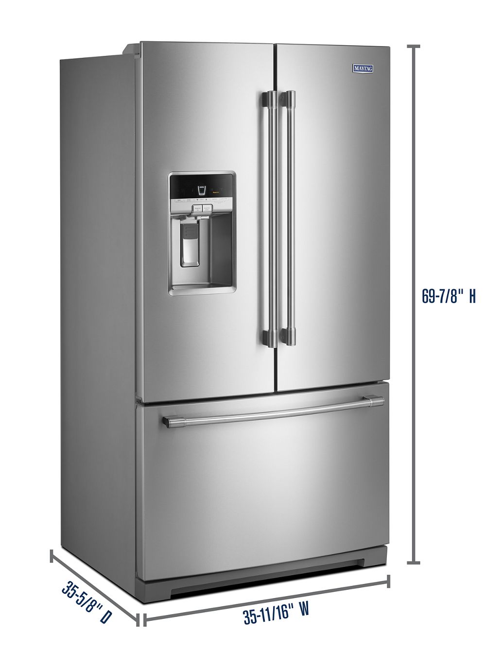 36-Inch Wide French Door Refrigerator - 27 Cu. Ft. Fingerprint