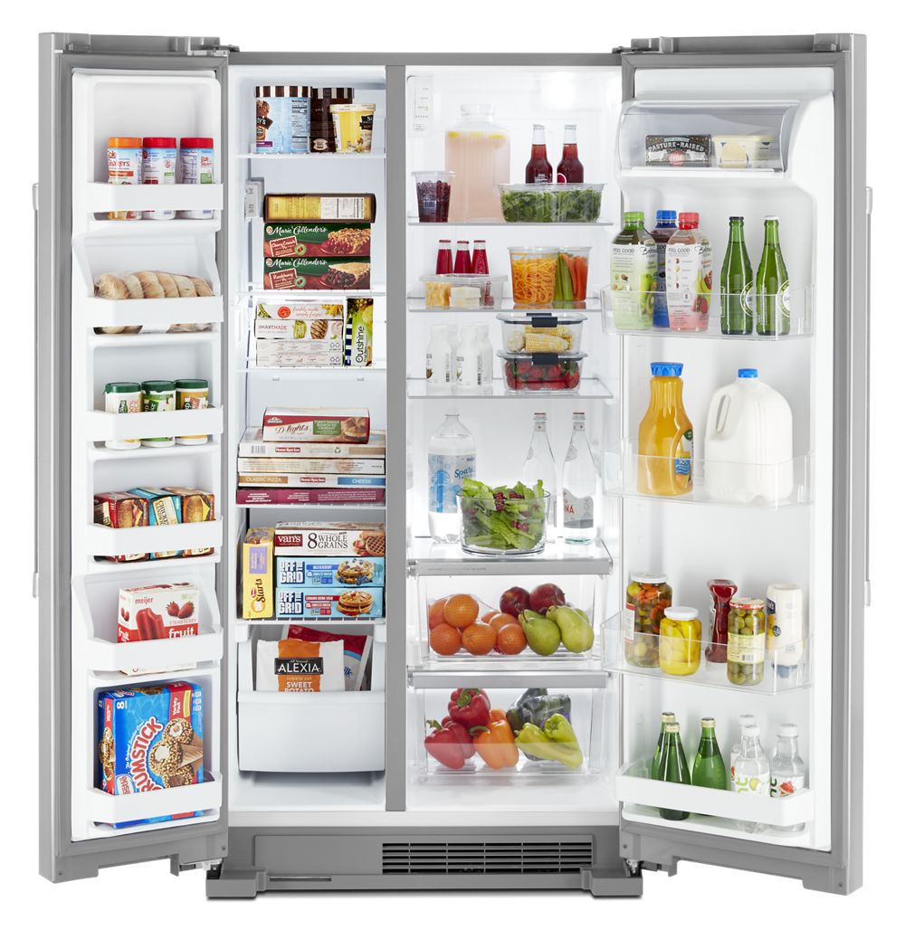 36-Inch Wide Side-by-Side Refrigerator - 25 cu. ft. Fingerprint