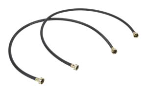 4' Black Washer Inlet Hoses 1050 PSI - 2 Pack